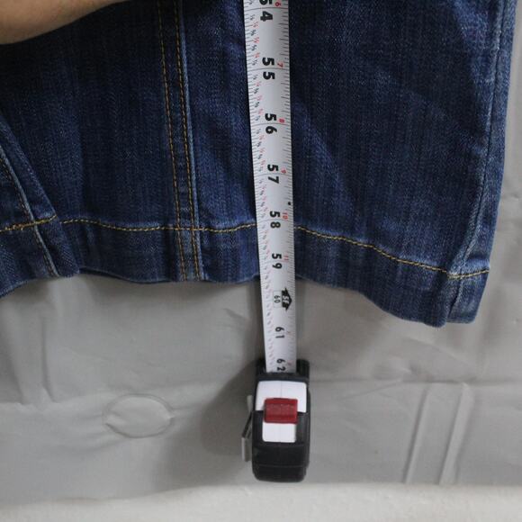 Revice Jumpsuit Womens Extra Small Hollywood Heartthrob Flare Denim Blue Retro - Picture 16 of 16